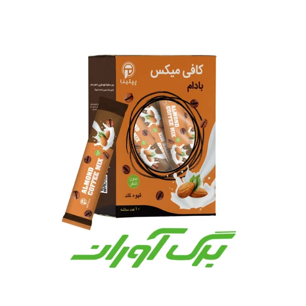 کافی میکس بادام بدون شکر 10 عددی