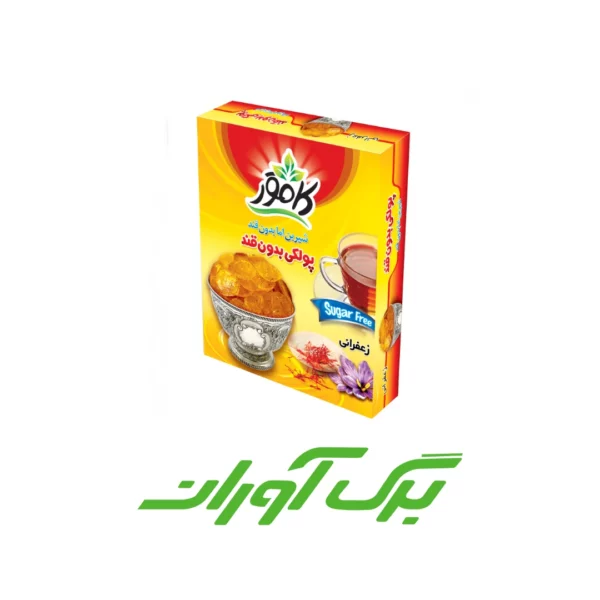 پولکی بدون قند زعفرانی  150 گرمی