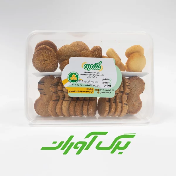 بیسکوییت آرد بادام میکس 200 گرمی