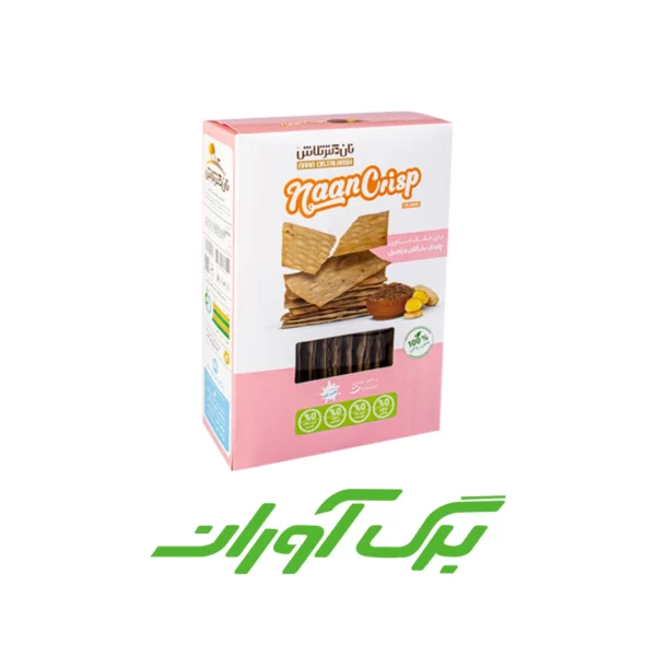 نان خشک بذر کتان و زنجبیل