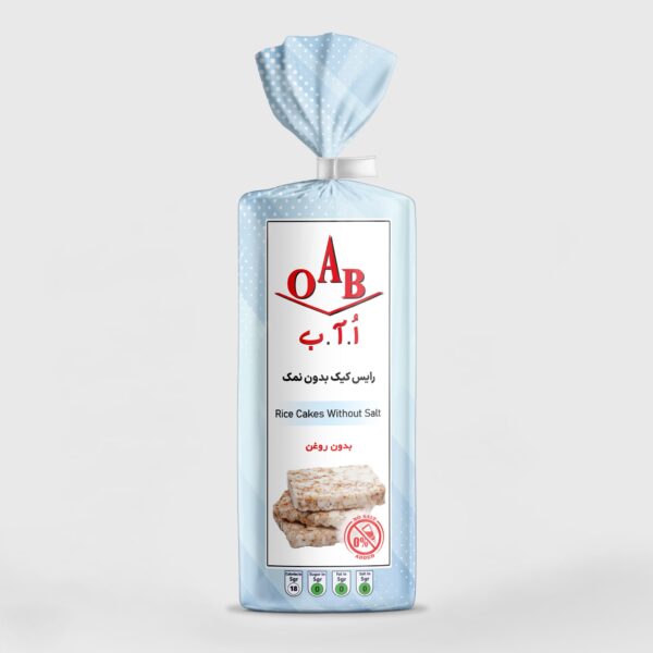 رایس کیک مربعی بدون نمک