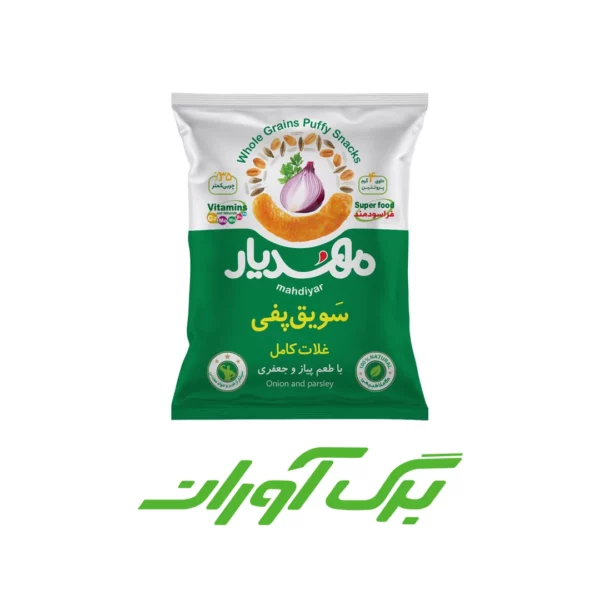 پفک غلات پیاز جعفری